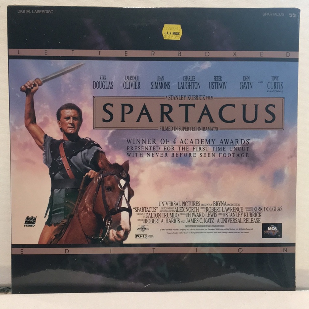 SPARTACUS KIRK DOUGLAS